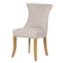 Olson Ring Back Studded Ivory Dining Chair
